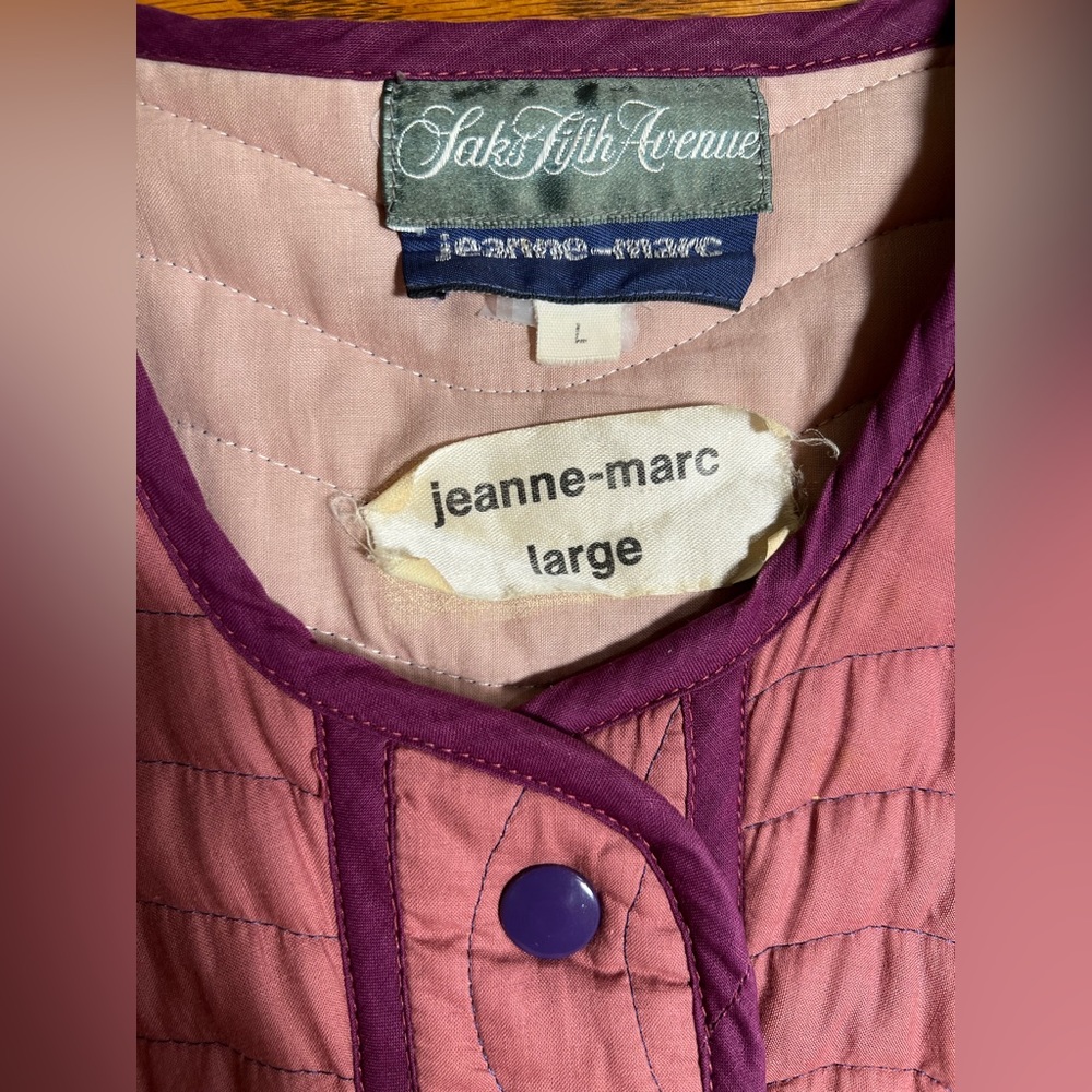 Rare! Vintage late 70’s Jeanne Marc quilted jacket for Saks - Picture 7 of 7